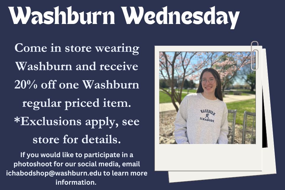 washburn wednesday 20 percent off 